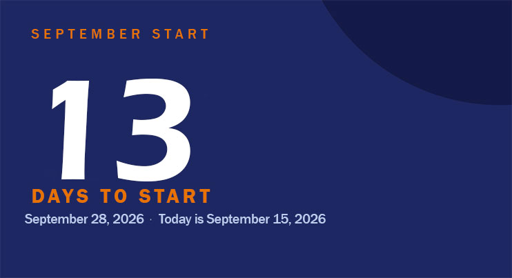 Countdown to September 2026 Start